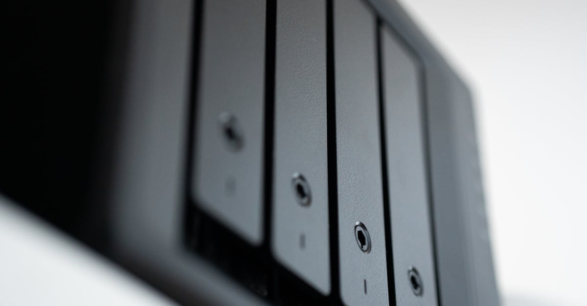 Detailed view of a black data storage unit highlighting modern technology and data management.